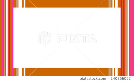 Frame, striped pattern, white space, brown Frame, striped pattern, white space, brown 140866092