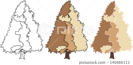 A set of stylized illustrations of Glossopteris from the Permian period. A set of stylized illustrations of Glossopteris from the Permian period. 140866111