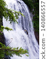 Oze Sanjo Falls, clear summer stream 140866557