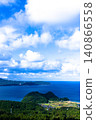 The breathtaking view of Tsuruga Bay, sparkling blue. 140866558