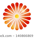 Japanese-style flowers with a watercolor touch 140866869
