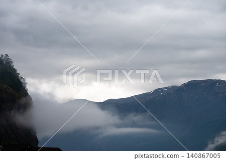 Stunning Norwegian natural landscape of fjords and deep valleys Stunning Norwegian natural landscape of fjords and deep valleys 140867005