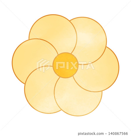 A simple illustration of a red plum blossom. A simple illustration of a red plum blossom. 140867566