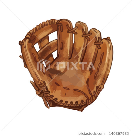 Illustrations of baseball (ball, bat, glove, uniform, etc.) Illustrations of baseball (ball, bat, glove, uniform, etc.) 140867983