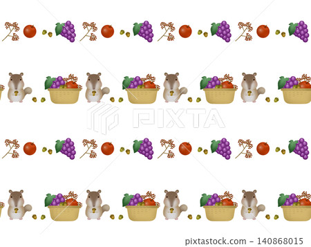 Squirrel and nut seamless pattern C-1 Squirrel and nut seamless pattern C-1 140868015