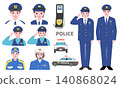 【作品】各種警服、警用筆記本、巡邏車等的素材包。 140868024