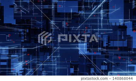 Conceptual background materials for digital technology. DX, electronic circuits, semiconductors, systems, circuit boards, future, cyber Conceptual background materials for digital technology. DX, electronic circuits, semiconductors, systems, circuit boards, future, cyber 140868044