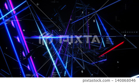 Conceptual background materials for digital technology. DX, network, speed, communication, data, line, cloud Conceptual background materials for digital technology. DX, network, speed, communication, data, line, cloud 140868046
