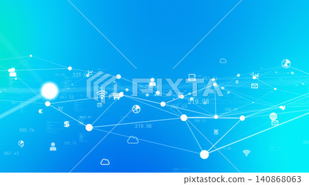 數位網路的概念背景資料。數位體驗(DX)、通訊、無線、5G、6G、應用程式、社交網路服務(SNS)、系統 數位網路的概念背景資料。數位體驗(DX)、通訊、無線、5G、6G、應用程式、社交網路服務(SNS)、系統 140868063