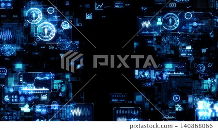 數位技術概念背景資料。數位轉型 (DX)、人工智慧 (AI)、資料、雲端運算、系統、HUD、商業 數位技術概念背景資料。數位轉型 (DX)、人工智慧 (AI)、資料、雲端運算、系統、HUD、商業 140868066