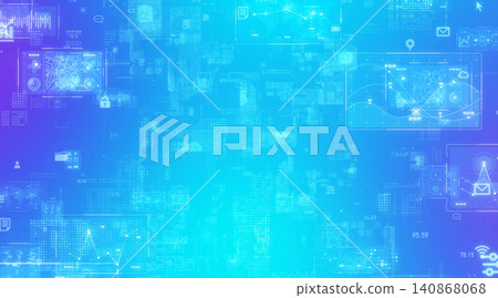 Conceptual background materials for digital technology. DX, AI, semiconductors, electronic circuits, LSI, data, cloud Conceptual background materials for digital technology. DX, AI, semiconductors, electronic circuits, LSI, data, cloud 140868068