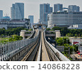 Railway tracks that carry the breath of the city 140868228