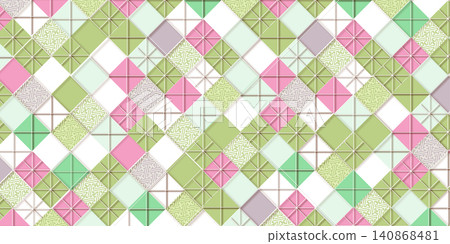Geometric diamond patterns using traditional Japanese motifs Geometric diamond patterns using traditional Japanese motifs 140868481