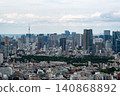 A cityscape with greenery in the foreground and Tokyo Skytree in the background (daytime) 140868892