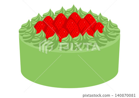 草莓抹茶蛋糕 草莓抹茶蛋糕 140870081
