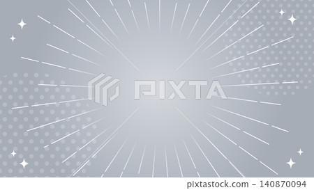 時尚的銷售背景素材，以銀色放射狀圖案和波點為特色。 140870094