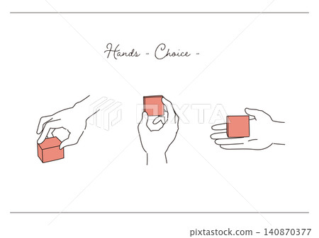 手部 - 選擇姿勢的線條藝術插圖集 手部 - 選擇姿勢的線條藝術插圖集 140870377