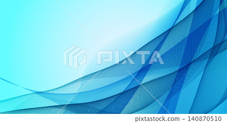 Blue abstract flowing wave pattern design Blue abstract flowing wave pattern design 140870510