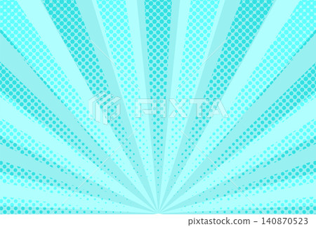Light blue comic-style sunburst radial pattern background Light blue comic-style sunburst radial pattern background 140870523