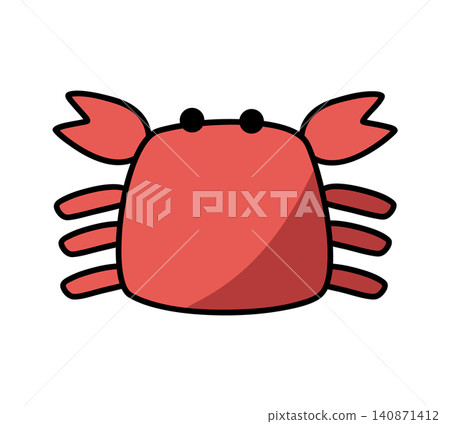 simple crab illustration 140871412