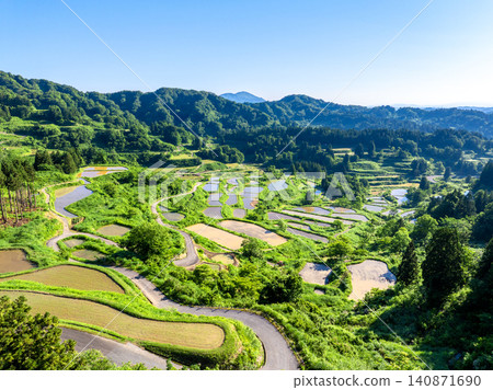 Hoshitoge Rice Terraces (Tokamachi City, Niigata Prefecture) Hoshitoge Rice Terraces (Tokamachi City, Niigata Prefecture) 140871690