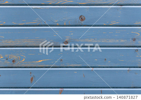 Blue painted wooden planks showing worn paint, photo texture Blue painted wooden planks showing worn paint, photo texture 140871827