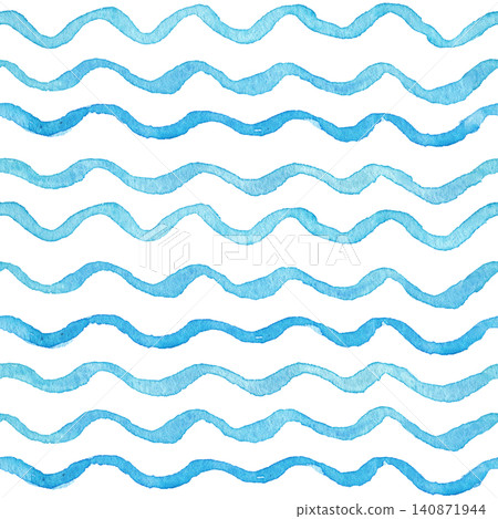 Watercolor wavy pattern material Watercolor wavy pattern material 140871944