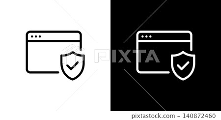 Internet security icon Browser protection Internet security icon Browser protection 140872460