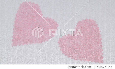 Heart made of Japanese paper [Background material] 140873067
