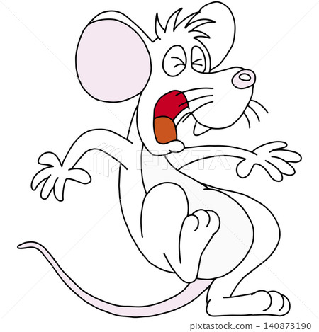 Hand-drawn animal illustration ☆ Mouse Hand-drawn animal illustration ☆ Mouse 140873190