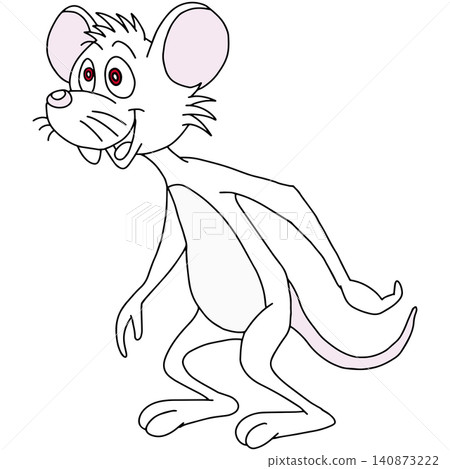 Hand-drawn animal illustration ☆ Mouse 140873222