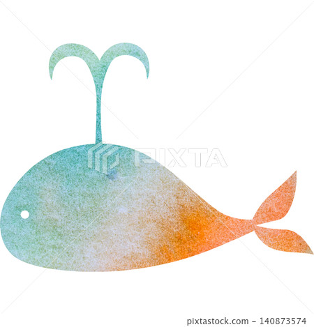 Beautiful watercolor whale icon image illustration Beautiful watercolor whale icon image illustration 140873574