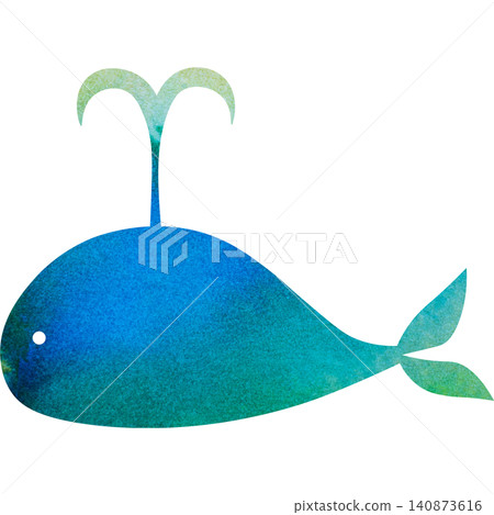 Beautiful watercolor whale icon image illustration Beautiful watercolor whale icon image illustration 140873616