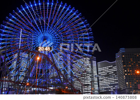 Yokohama Minato Mirai night view Yokohama Minato Mirai night view 140873808