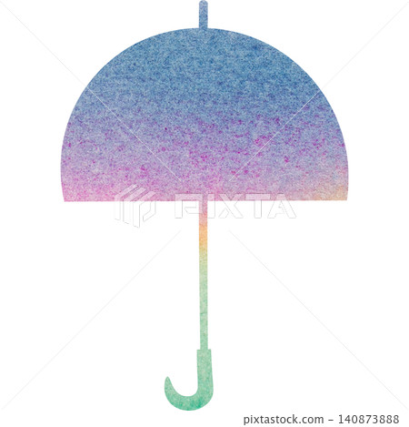 Beautiful watercolor pattern umbrella icon image illustration Beautiful watercolor pattern umbrella icon image illustration 140873888