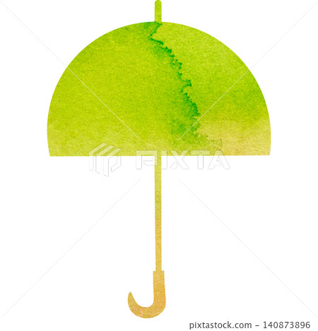 美麗的水彩圖案雨傘圖示圖像插圖 140873896
