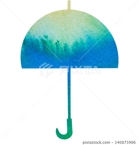 美麗的水彩圖案雨傘圖示圖像插圖 美麗的水彩圖案雨傘圖示圖像插圖 140873906