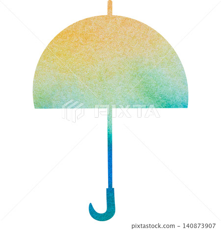 Beautiful watercolor pattern umbrella icon image illustration Beautiful watercolor pattern umbrella icon image illustration 140873907