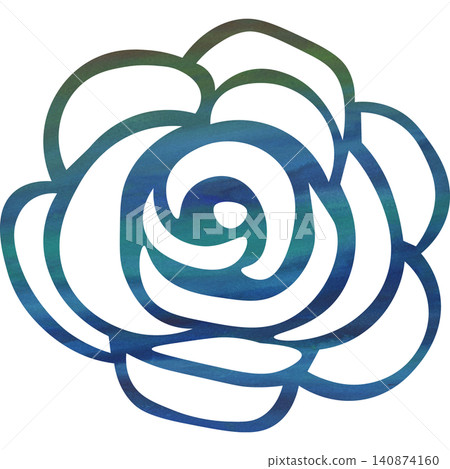 Beautiful watercolor rose icon image illustration Beautiful watercolor rose icon image illustration 140874160