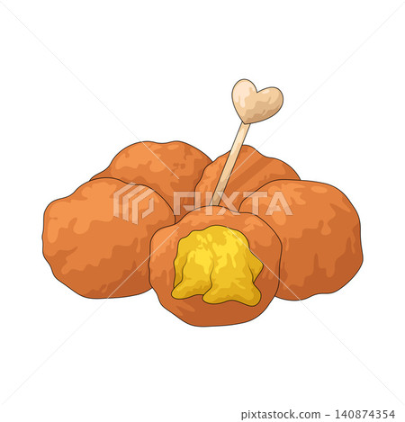 Illustration of Cheese Ball Illustration of Cheese Ball 140874354