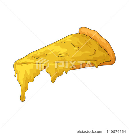 Illustration of Cheese Pizza Illustration of Cheese Pizza 140874364