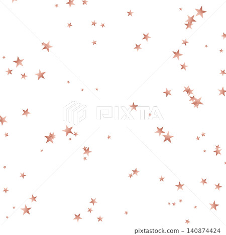 Cute and sophisticated rose gold star confetti, square, transparent overlay material. 140874424