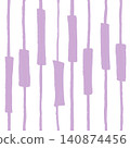 Hand-drawn stripe pattern, purple vertical stripe texture background, lavender color, textile/fabric design 140874456