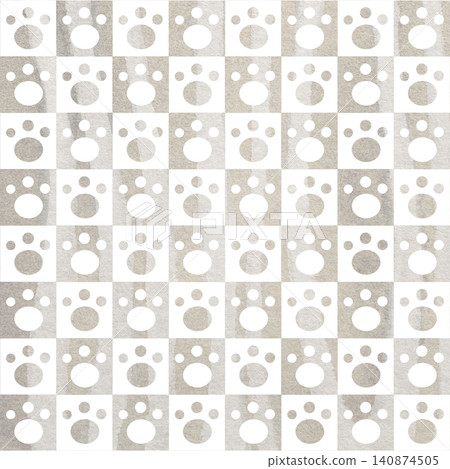 An illustration of a beautiful watercolor-patterned paw print icon. An illustration of a beautiful watercolor-patterned paw print icon. 140874505