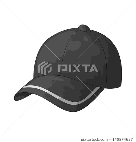 Illustration of Baseball Cap Illustration of Baseball Cap 140874657