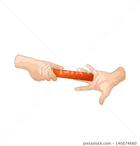 Illustration of Relay Baton Illustration of Relay Baton 140874660