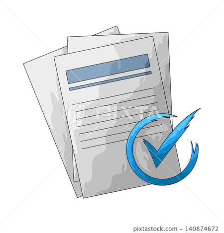 Illustration of Check Doc Illustration of Check Doc 140874672