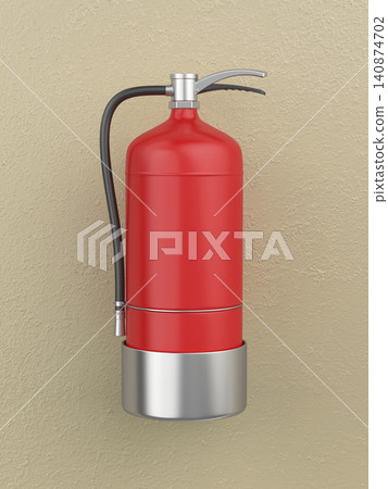 Red fire extinguisher Red fire extinguisher 140874702