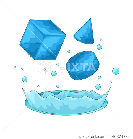 Illustration of 3D Object Illustration of 3D Object 140874884