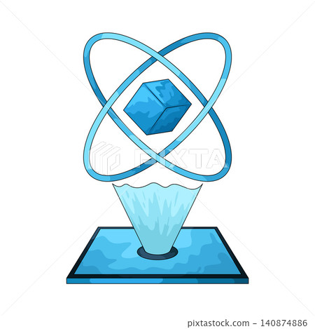 Illustration of Hologram Illustration of Hologram 140874886